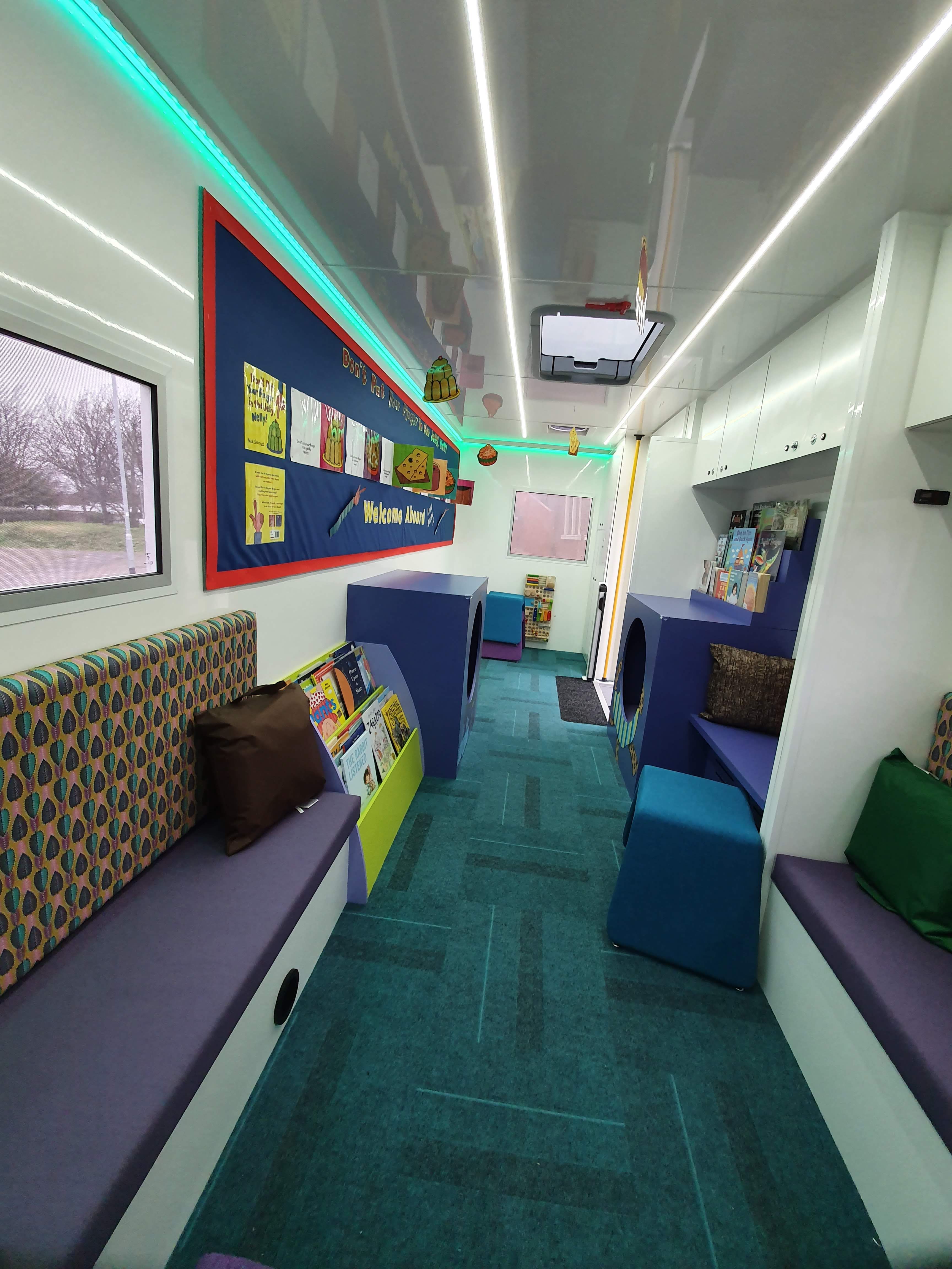 Leeds City Council Story Bus interior