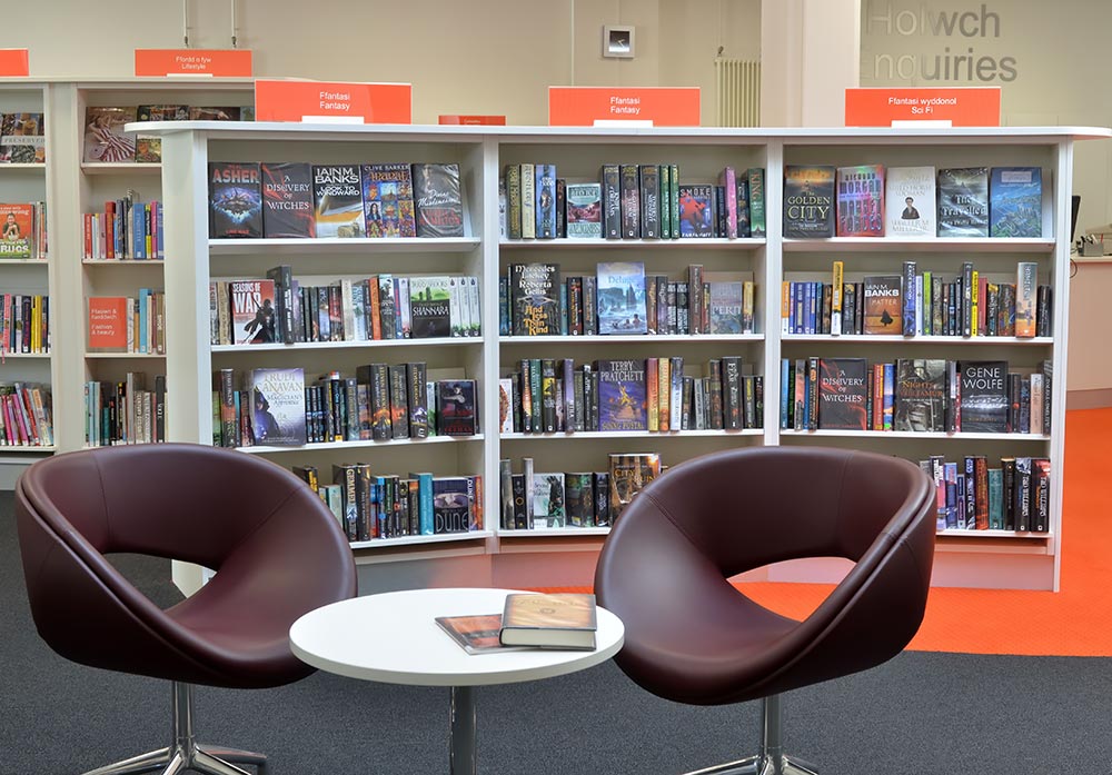 Elegant seating, Llandudno Library