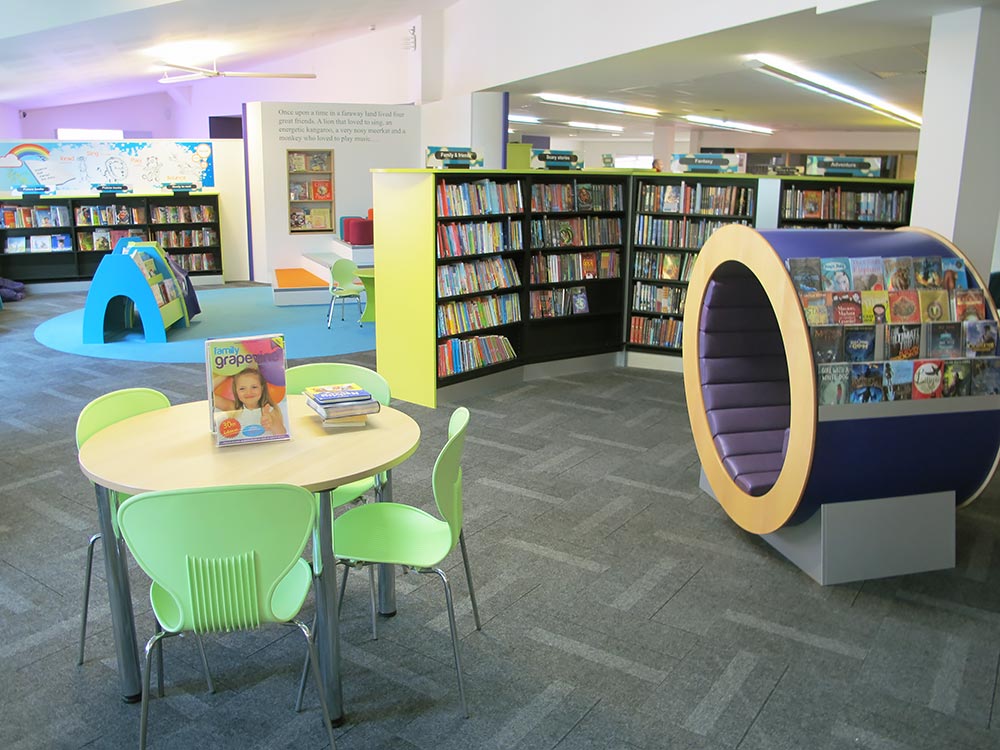 Colourful childrenâ€™s area, Wellington Library